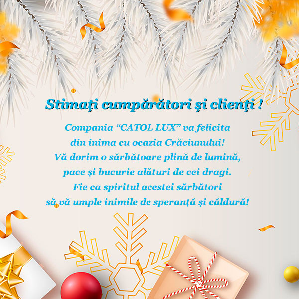 Felicitări cu ocazia Crăciunului !