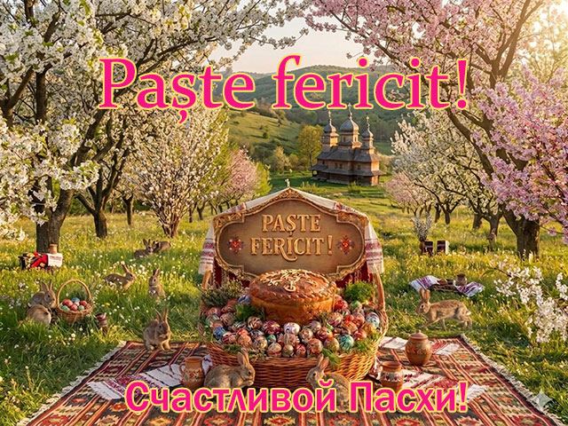 Vă felicităm cu sărbătoarea strălucitoare de Paște!