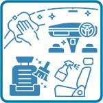 Средства очистки и полировки интерьера автомобиля