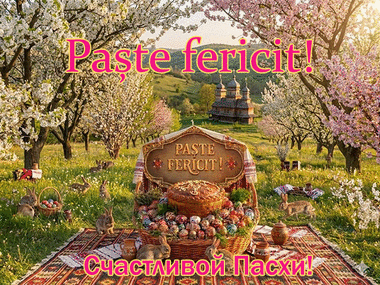 Vă felicităm cu sărbătoarea strălucitoare de Paște!