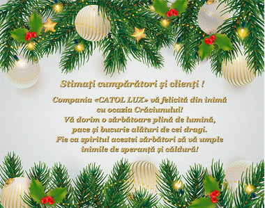 Felicitări cu ocazia Crăciunului !