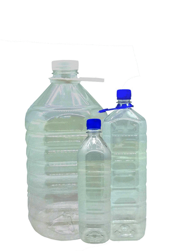 Производство пластиковой бутылки.
