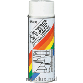 Аэрозоль  эмаль-керамическая (белая) MOTIP 07300  400 ml 