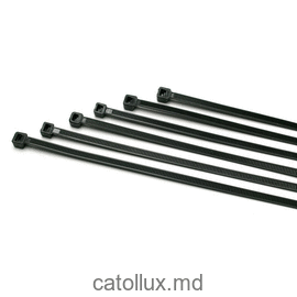 Coliere din plastic cu auto-strangere negre 8*550/ buc 