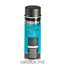 Структурная краска на пластик (чёрный) 0,5 L Troton 