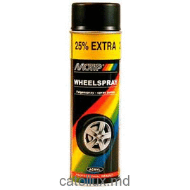 Краска для дисков черная Motip 04018 500мл 