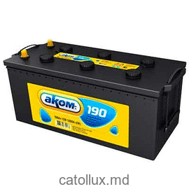 Аккумулятор автомобильный АКОМ 6СТ-190 L+ 