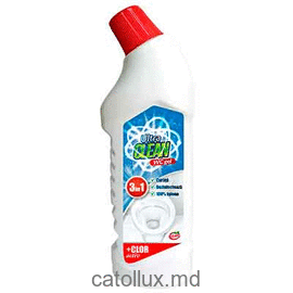 Solutie WC gel cu clor Ultra Clean 1L 