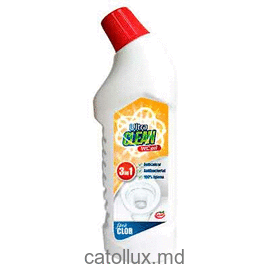 Solutie WC gel fara clor Ultra Clean 1L 