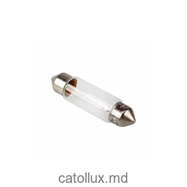 Автомобильная Лампочка T10,5x43, 12V/10W, SV8,5-8, 11x41 mm 