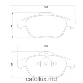 DBS2568 (T1690) *  Renault Megane II,Scenic II 2005- fata 