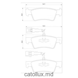 DBS2555 (T1609) * VW Touareg , Transporter T5 spate 