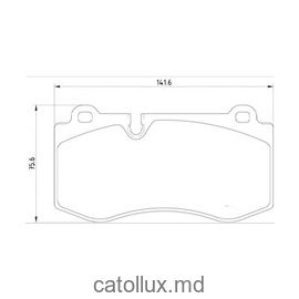 DBS2546 (T1454) * Mercedes E-Class(W211),S-Class(W221) fata 