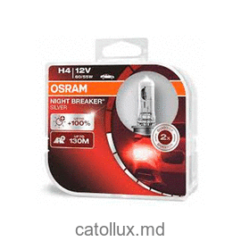 Лампа автомобильная OSRAM 64193 NBS-HCB H4 12v 60/55w; +100% 