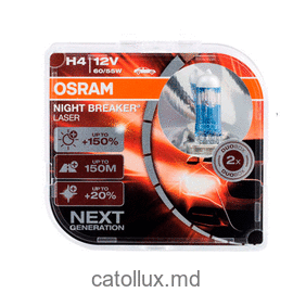 Галогенная лампа Osram 64193 NL +150%  H4 12V 60/55W 