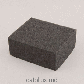 Sponge, soft, black 999038 burete moale negru pentru aplicare diferite produse, 12 x 10 x 5 cm. 