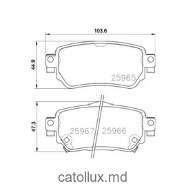 T2393 Nissan QashqaiI II 2013- ,Renault Kadjar placute fata 