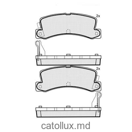 Placute frana DBS3025 SP106 T0017 
