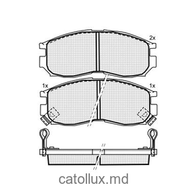 Placute frana DBS3029 SP133 T0398 Mitsubishi Colt Galant Lancer Space Wagon fata 