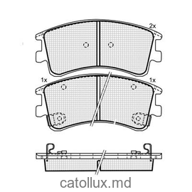 Placute frana DBS3067 SP444 T1429  Mazda 6 -07 fata 
