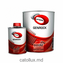 Лак+Отвердитель 6000HS Clear Top Coat 1L. H600 P.U. Hardener Normal 500ml. 