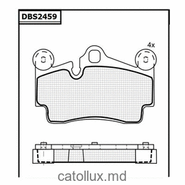 Placute frana DBS2459 (T5150) (SP276) * Audi Q7 Porsche Cayenne VW Touareg spate 