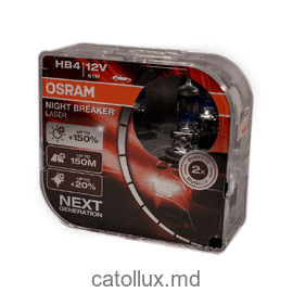 Лампа галогенная  Osram 9006 HB4 NL  +150% 12V, 51W 