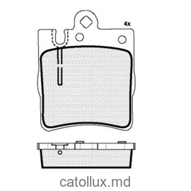 Placute frana DBS2341 SP466 T1152 Mercedes C-class W 203, E-class W-210 spate 