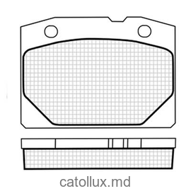 Placute frana DBS5002 SP102 T0810 Lada 2101 - 2107 fata 