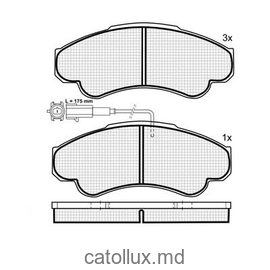 Placute frana DBS2108 SP322 T1355 