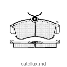 Placute frana DBS3033 SP157 T5063 Nissan Almera II N16 Primera P10 P11 fata 