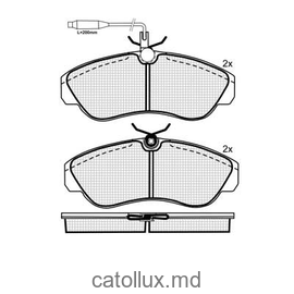 Placute frana DBS2015 SP183 T5079 