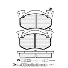 Placute frana DBS2034 SP190 SP385 T6028 