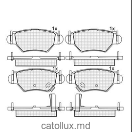 Placute frana DBS2100 SP242 T9066 Opel Astra G, Zafira A spate 