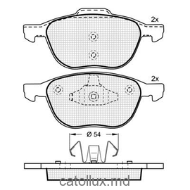 Тормозные колодки DBS2115 SP358 T1436 Ford Focus II Mazda 3 , 5 Volvo S40 V50 пер. 
