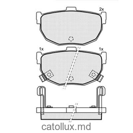 Placute frana DBS3180 (SP386) (T0391)   Hyundai Coupe, Elantra, Kia Cerato, Nissan Maxima spate 