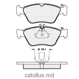 Placute frana DBS2085 SP226 T1091 Mercedes C-Classe W202 E-Classe W210 fata +senzor 