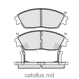 Placute frana DBS3027 SP238 T0012 