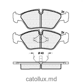 Placute frana DBS2038 SP158 T0413 