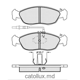Placute frana DBS2072 SP214 T1075 