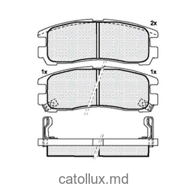 Placute frana DBS3149 SP651 T3031 Mitsubishi Eclipse Galant Space Runner Space Wagon spate 