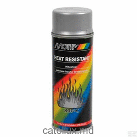 Краска термостойкая MOTIP 04032 800°C алюминевая  400 ml 