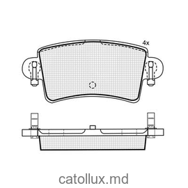 Placute frana DBS2409 SP496 T1246 Nissan Interstar Opel Movano Renault Master spate 