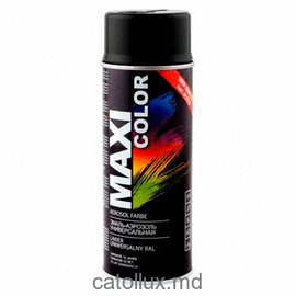 Аэрозольная краска Maxi Color  MX9011 RAL9011 Графитовый черный 400ml 