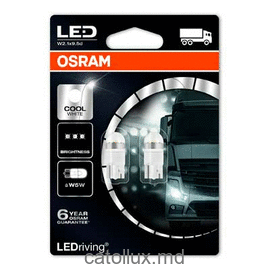 Автолампы Osram 2824CW-02B LED W5W 24V 1W 6000K 