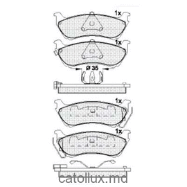 Placute frana DBS2097 SP245 T1172 