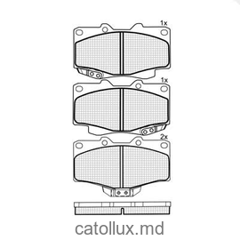 Placute frana DBS3010 SP160 T1981 