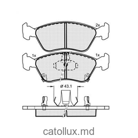 Placute frana DBS3196 (SP362) (T3089)   Toyota Avensis fata 