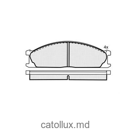 Placute frana DBS3007 SP185 T0009 