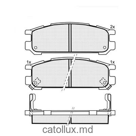 Колодки DBS3042  SP211 T3021 